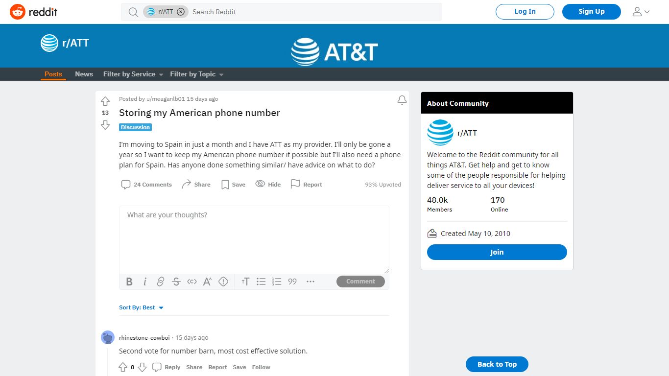 Storing my American phone number : ATT - reddit.com